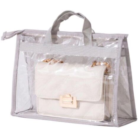 Sac de rangement suspendu respirant et anti-poussière pour placard - Gris moyen