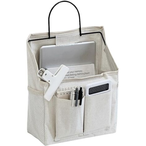 Sac de Rangement Suspendu,Vide Poche Mural,Organisateur Mural Tissu,Poche de Lit A Suspendre,Panier de Lit Chevet Suspendu,Sac de Chevet,Organisateur Porte Pliable pour Cuisine, Chambre