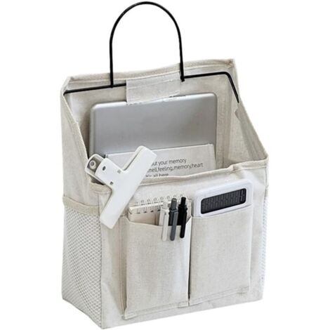 Sac de Rangement Suspendu,Vide Poche Mural,Organisateur Mural Tissu,Poche de Lit A Suspendre,Panier de Lit Chevet Suspendu,Sac de Chevet,Organisateur Porte Pliable pour Cuisine, Chambre