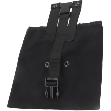Sac de Récolte de Champignons, Pochette de Camping Pliable en Plein Air, Sac de llette de Fruits en Tissu Oxford, Pochette à Outils Suspendue à la Taille, Pochette de Rangement pour(Le Noir)