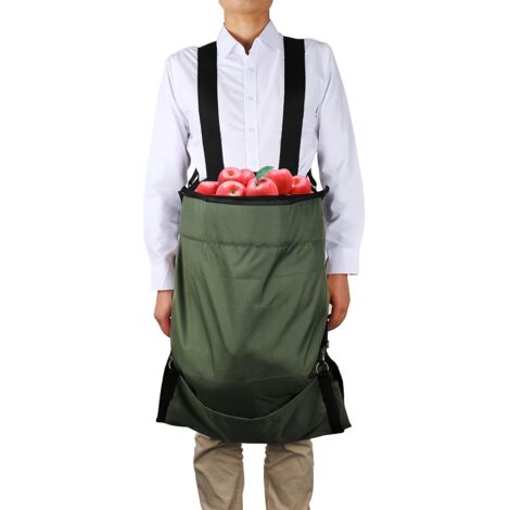 Sac de Récolte Lourd et Grande Capacité pour Fruits & Légumes - Sac à Dos Suspendu Mains Libres avec Poche, Cueilleur Durable en Jardinage pour Pommes, Fraises, Cerises