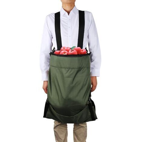 Sac de Récolte Lourd et Grande Capacité pour Fruits & Légumes - Sac à Dos Suspendu Mains Libres avec Poche, Cueilleur Durable en Jardinage pour Pommes, Fraises, Cerises