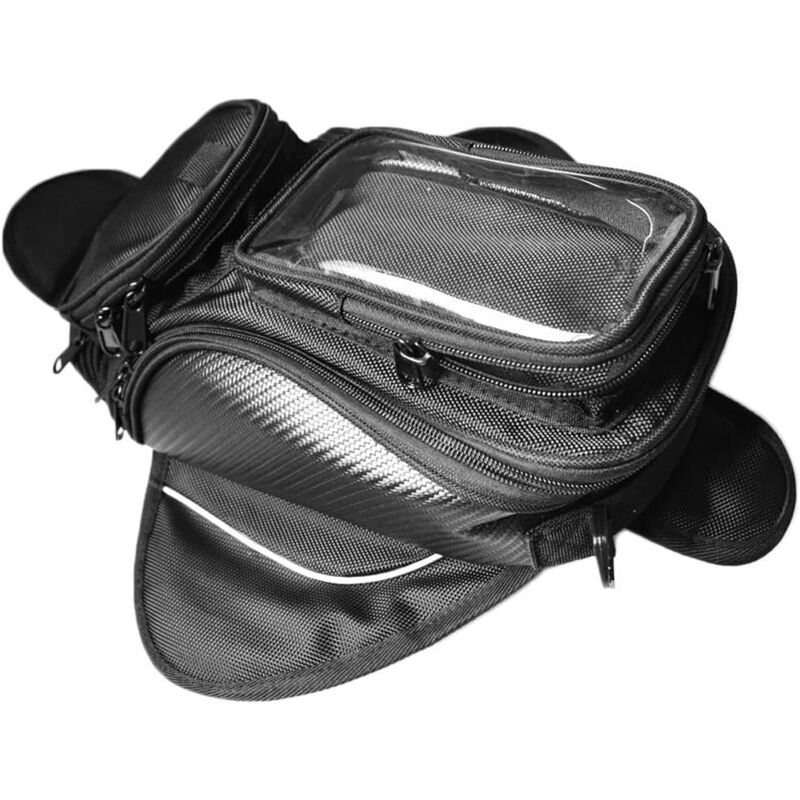 Shining House - Sac de réservoir de moto, sac magnétique étanche pour téléphone à écran tactile de 6,5 pouces, accessoires de moto universels