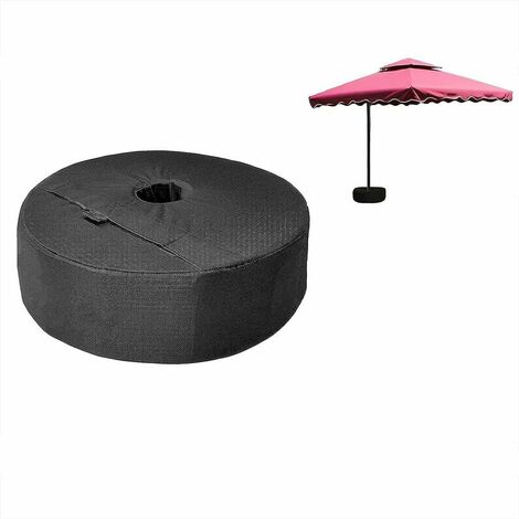 Sac de Sable Pied Parasol, Ternel,Base de Pied de Parasol Lourd, Pieds de Parasols Sac de Poids, 18" Amovible Rond Jardin Parasol Base Patio Umbrella Base Sandbag