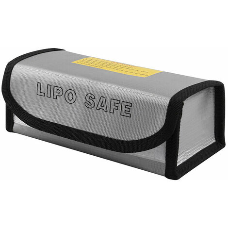 Funien Sac de sécurité pour Batterie,Sac de Protection de Batterie Firepoof étanche à la poussière Anti-déflagrant Lipo pour la Charge et Le Stockage 