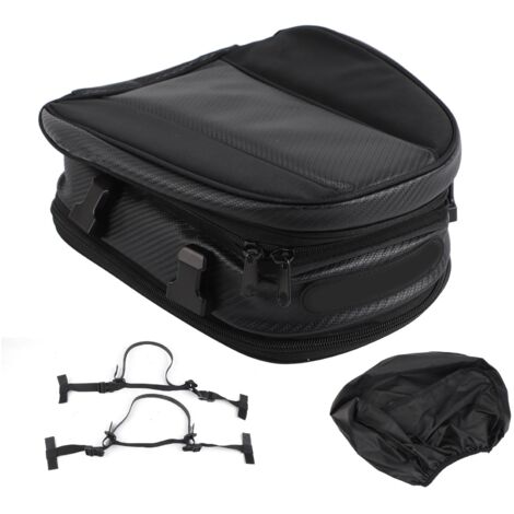 Sac de siège arrière de moto, sac de selle arrière étanche, sacs de bagages arrière de casque, bote