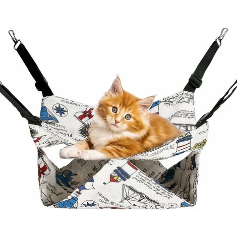 Sac de sieste pour chat à lit superposé pour hamac pour chat à double couche