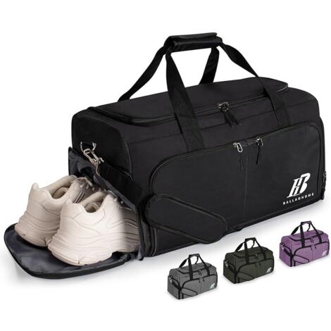 Sac de Sport Homme Femme Sac de Voyage Sac Fitness Gym avec Compartiment à Chaussures et Poche Humide Sac de Gym Sac de Weekend Duffle Bag pour Gym Sport Voyages