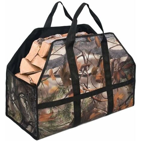 Sac de Stockage de Bois de Chauffage Sac de Bois Portable extérieur Bois de Chauffage Sac de Stockage de Grande capacité