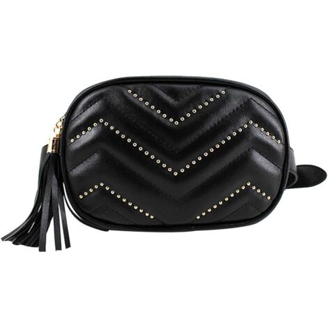 Sac de taille à rivets pour dames (noir)
