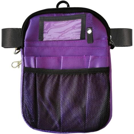 Sac de taille de poche de rangement d'infirmière (violet),