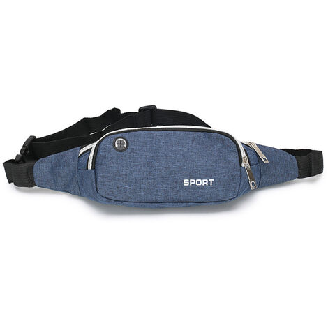 Sac de taille, portefeuilles mains libres imperméables pour l'entraînement à l'extérieur chien marche voyage décontracté Cyclingblue