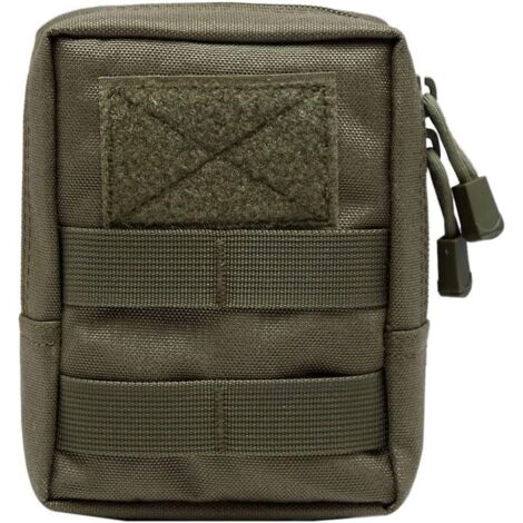 Sac de taille zippé multi-outils d'extérieur (vert),