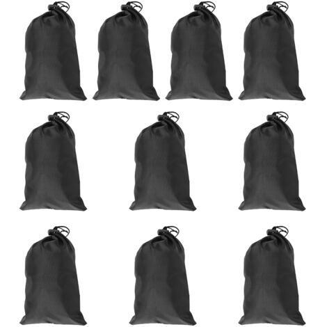 Sac de transport avec cordon en polyester noir, étanche pour corde à sauter
