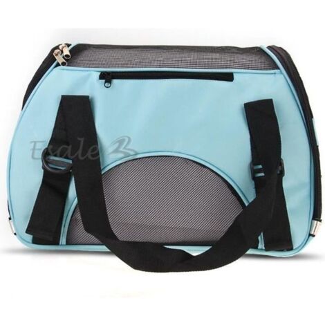 Sac de Transport - BLEU - Toile Étanche - 43x20x29 cm - Pour Chien et Chat - Taille S