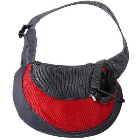Sac De Transport Chat Chien Sac Bandoulire Rglable Pour Animaux De Compagnie Sac Transport Chiot Lapin Sac  Main Paule En Maille Respirant Sac De