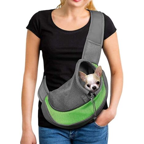 sac De Transport Chien Sac Bandoulire Filet Respirant Pour Chien Et Chat Chiot Paule Pour Animaux De Compagnie Sling Sac Transporteur Rglable Sac