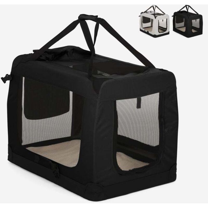 BELLA PET Sac de transport en tissu pliable pour chiens et chats de taille moyenne 78x53,5x58cm oliver xl