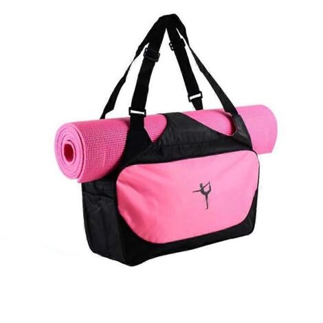Sac de transport imperméable pour tapis de yoga, grande capacité, idéal pour le sport et la salle de gym.