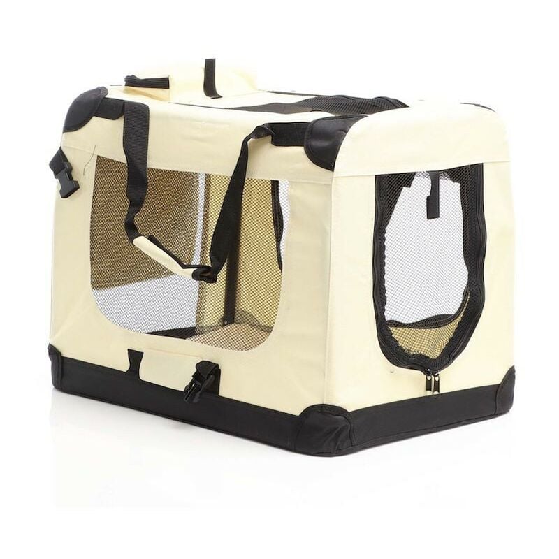Sac de transport pliable S pour chiens 50x34x36cm beige