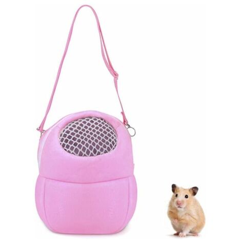 Sac de Transport pour Animal de Compagnie, Porteur de Voyage pour Animal de Compagnie avec Les Bandoulières en Nylon, Sac pour Petit Animal de Compagnie, pour Hamster, Hérisson