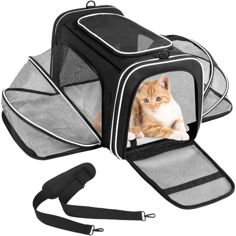 Sac de transport pour animaux de compagnie avec tapis pour animaux de compagnie, sac de transport pour chien, sac de transport pour chat, sac à dos