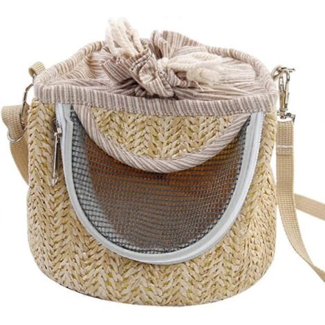 Sac de transport pour animaux de compagnie, portable et respirant, pour hamster, sac bandoulière, sac de voyage, sac de randonnée, sac d'hiver chaud