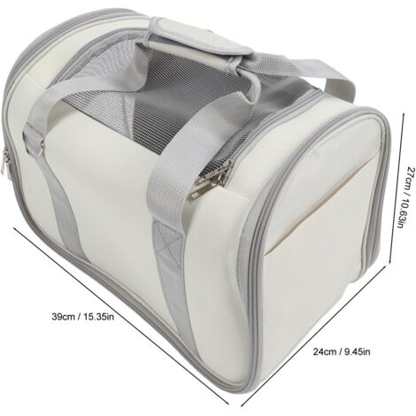 Sac de transport pour animaux de compagnie respirant, grande capacité, en tissu Oxford, bandoulière unique, idéal pour les voyages en extérieur et les visites au magasin Pilipane.