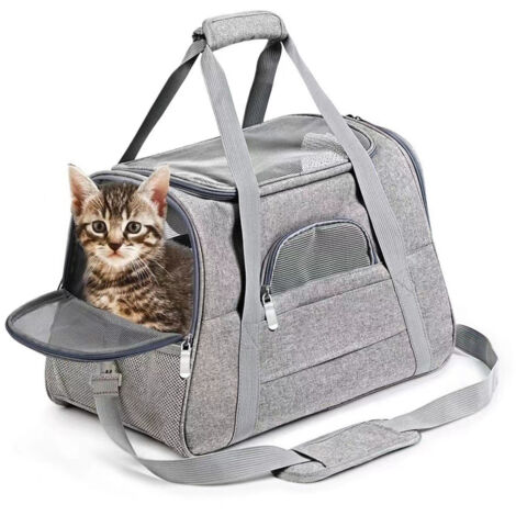 Sac de transport pour animaux de compagnie, sac de transport portable pour chats et chiens, sac de transport respirant pour voiture