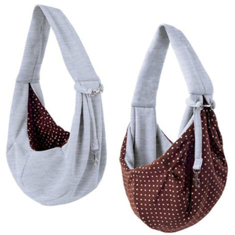 Sac de transport pour chien et chat, design bandoulière, intérieur doux et chaud.