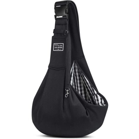 Sac de Transport pour Chien et Chat Réglable Sac à Bandoulière Mains Libres pour Animal de Compagnie Portable Sacs pour Animaux
