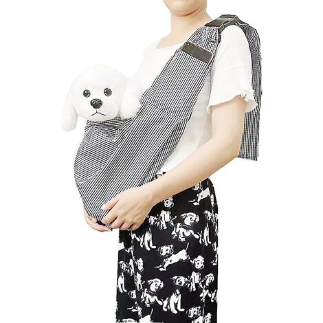 Sac De Transport Pour Chien, Rversible Sling Sac De Transport Chien Bandoulire, Rglable Dog Sling, Sac De Transport Chiot Avec Crochet De Collier