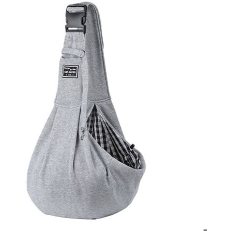 Sac de transport pour petit chien et chat, bandoulière réglable, mains libres, réversible, sac de voyage pour chiot, sac à dos pour