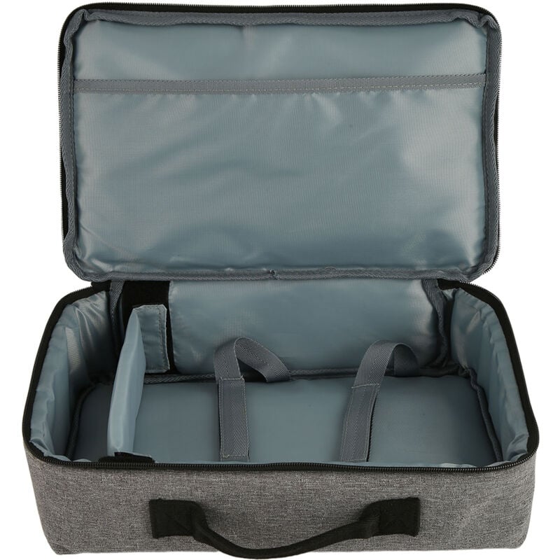 Sac de transport pour projecteur 13,6 x 7,9 x 4 pouces en nylon robuste avec poignée robuste pour voyage Gris