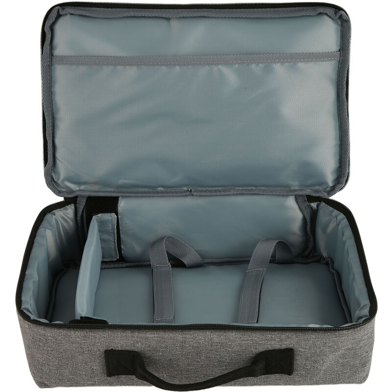 Sac de transport pour projecteur 13,6 x 7,9 x 4 pouces en nylon robuste avec poignée robuste pour voyage Gris