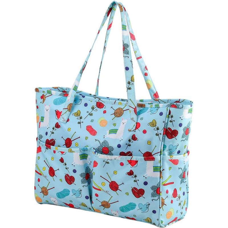 Sac de transport pour travaux manuels au crochet et au point de croix