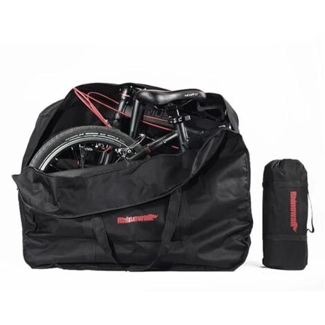 Sac de Transport Rhinowalk Pour Une Poche de Rangement de Vélo Pliante de 20 à 22 Pouces Avec Petit Sac - Noir