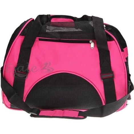 Sac de Transport - ROSE - Toile Étanche - 43x20x29 cm - Pour Chien et Chat - Taille S