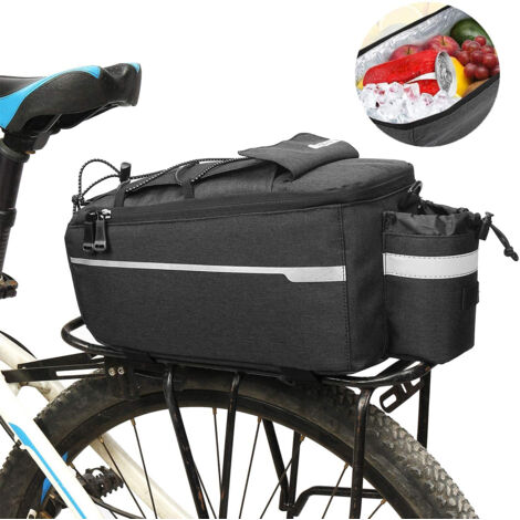Sac de Transport Vélo - Sac Isotherme Coffre Vélo - Sac à Bandoulière Multifonctionnel - 38 x 15,5 x 16 cm