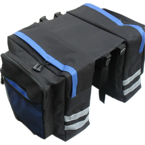 Sac de vélo arrière, sacoche pour vélo de montagne, vélo de voyage, grand sac de rangement arrière imperméable pour vélo, sac de transport pour longs trajets à vélo