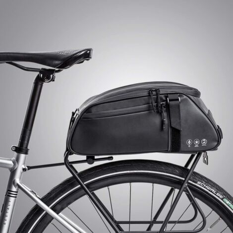 Sac de vélo sac de selle de vélo sac de porte-bagages hydrofuge sac à dos sac latéral 8L,
