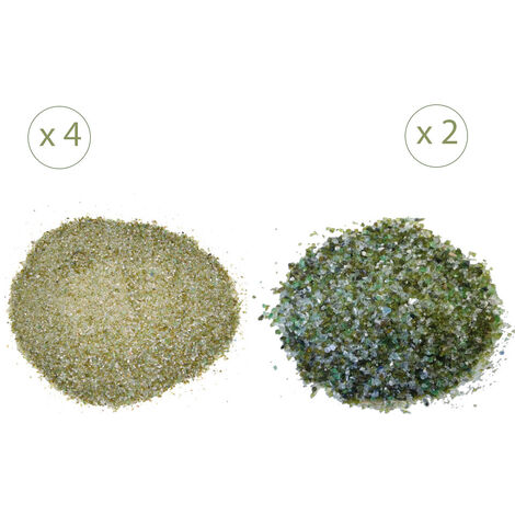 Sac de verre filtrant de 25 kg x6 p/filtre 14 m3/h
