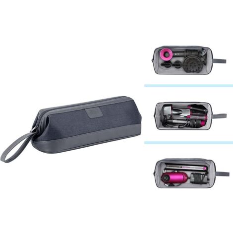 Sac de voyage et rangement étanche pour sèche-cheveux Dyson Supersonic HD01/HD03, Airwrap, fer à lisser Dyson Corrale et accessoires (gris)
