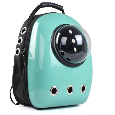 Sac de voyage portable de haute qualité pour chat/chien, style capsule spatiale, respirant, couleur vert pomme - M