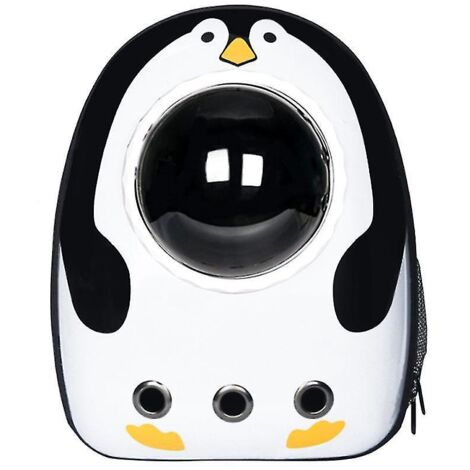 Sac de voyage portable de haute qualité pour chat/chien, style capsule spatiale, respirant et respirant - M-Penguin