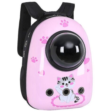 Sac de voyage portable de haute qualité pour chat/chien, style capsule spatiale, respirant et respirant - Taille M - beige