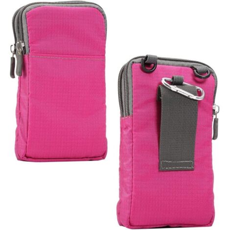 Sac de voyage pour téléphone portable à une épaule de 6,5 pouces (rose rouge)