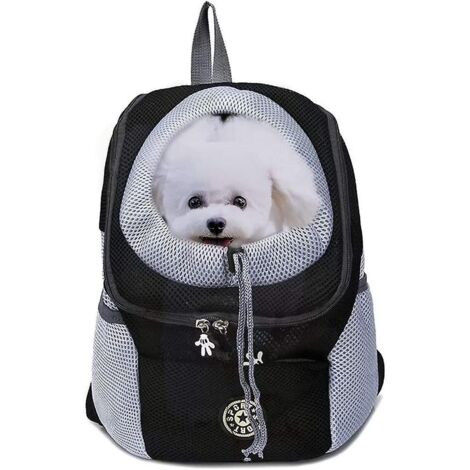 sac  Dos De Transport Pour Animaux De Compagnie (noir), Adapt Aux Chiens Et Chats Jusqu' 3-7 Kg, Sac De Voyage Mains Libres Pour Animaux De Compag