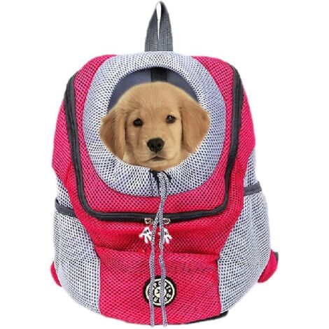 sac  Dos De Transport Pour Animaux De Compagnie (rouge), Adapt Aux Chiens Et Chats Jusqu' 3-7 Kg, Sac De Voyage Mains Libres Pour Animaux De Compa