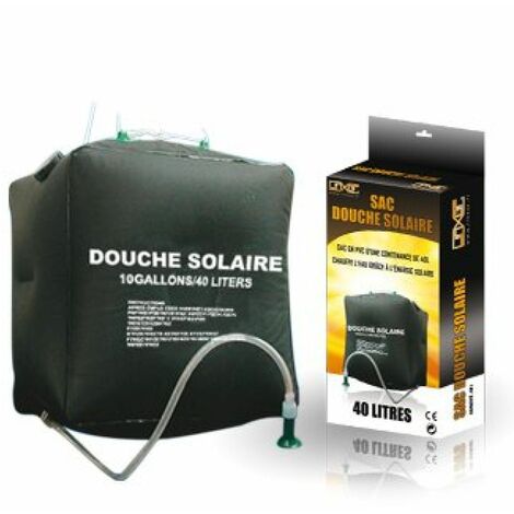 Sac douche solaire pour camping ou autre... - Linxor - Noir